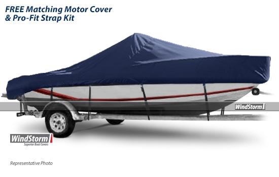 WindStorm Boat Cover for V HULL FISHING - Center Console 