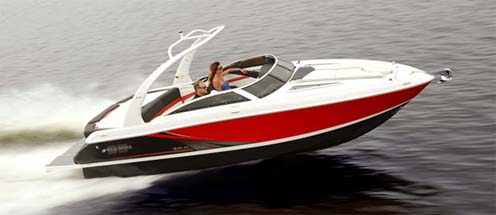 Eevelle Ski Boat with Low Profile Windshield