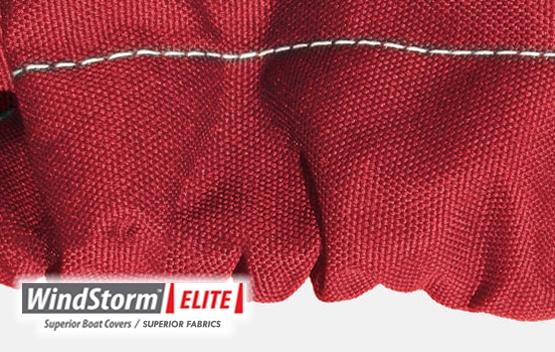 Heavy duty shock cord hem for snug custom-like fit