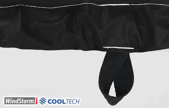 Sewn-in marine grade straps for a secure tie-down 