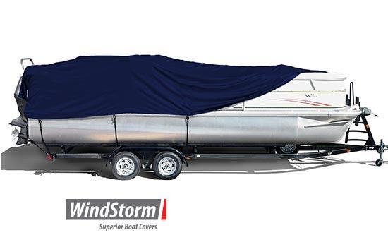 WindStorm&trade; boat covers are created from solution dyed fabric which results in a vastly superior product that will hold color longer and remain much stronger.