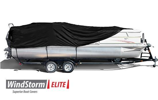 WindStorm™ boat covers are created from solution dyed fabric which results in a vastly superior product that will hold color longer and remain much stronger.