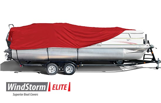 WindStorm&trade; boat covers are created from solution dyed fabric which results in a vastly superior product that will hold color longer and remain much stronger.