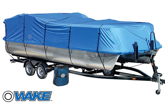 Wake Style Fit Pontoon Boat Cover