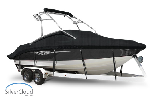 UP to 96 Beam VHULL/Fish/SKI/RUNABOUT Boat Cover/HAS Elastic and Straps FITS 19 to 20 FT Length Vortex 1200D 19-20Grey/Gray 