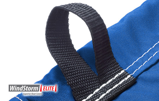 Sewn in web loops provide tie down points to hold cover snugly in place.