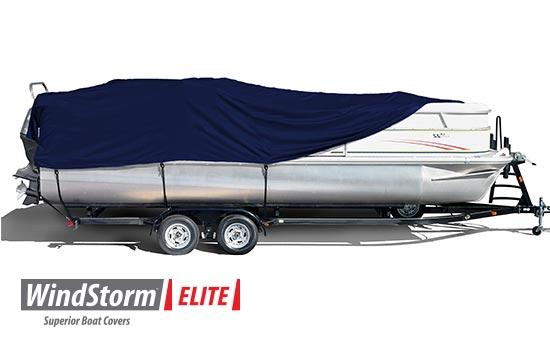 WindStorm boat covers are created from solution dyed fabric which results in a vastly superior product that will hold color longer and remain much stronger.