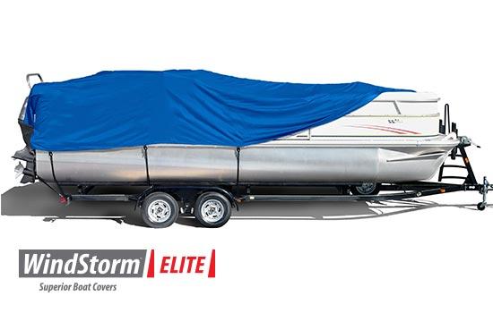WindStorm boat covers are created from solution dyed fabric which results in a vastly superior product that will hold color longer and remain much stronger.