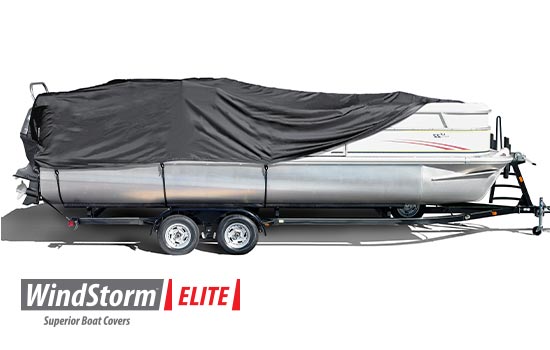 WindStorm boat covers are created from solution dyed fabric which results in a vastly superior product that will hold color longer and remain much stronger.