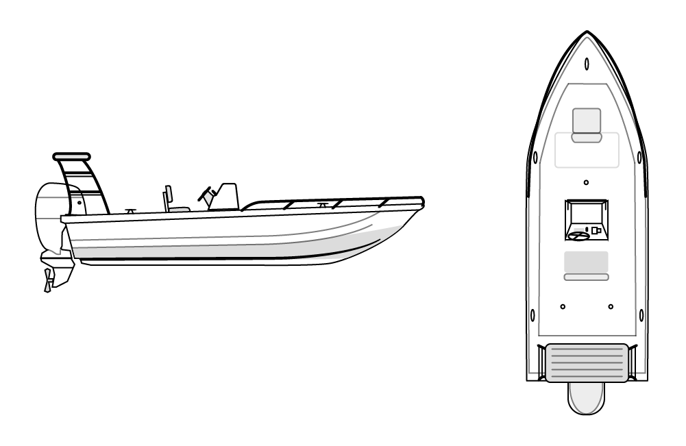 V HULL FISHING - Center Console, Poling Platform 