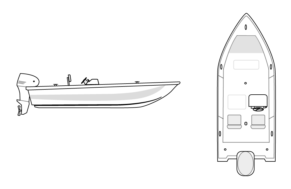V HULL FISHING - Side Console 