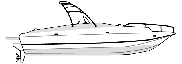 DECK BOAT - Ski Tower 