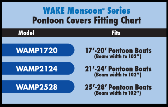 Boat Cover Size Chart