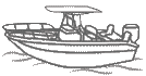 BAY BOAT - Rounded Bow, Center Console, T-Top	