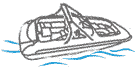 DECK BOAT - Ski Tower	