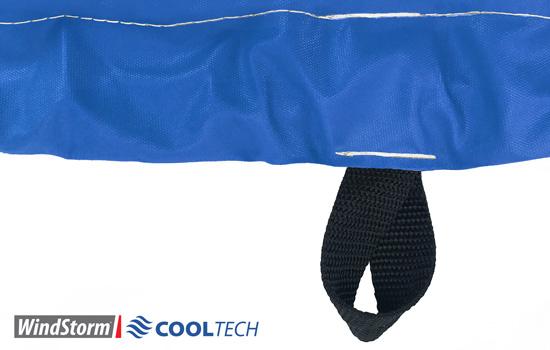 Sewn-in marine grade straps for a secure tie-down