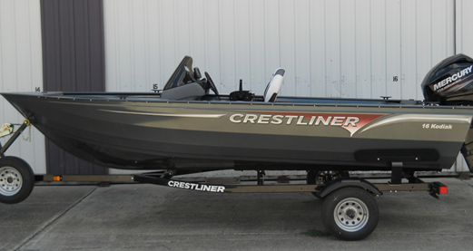 Boat Cover for CRESTLINER Fish Hawk 1850 SC 2001 2002 2003 2004 2005 2006 Heavy-Duty
